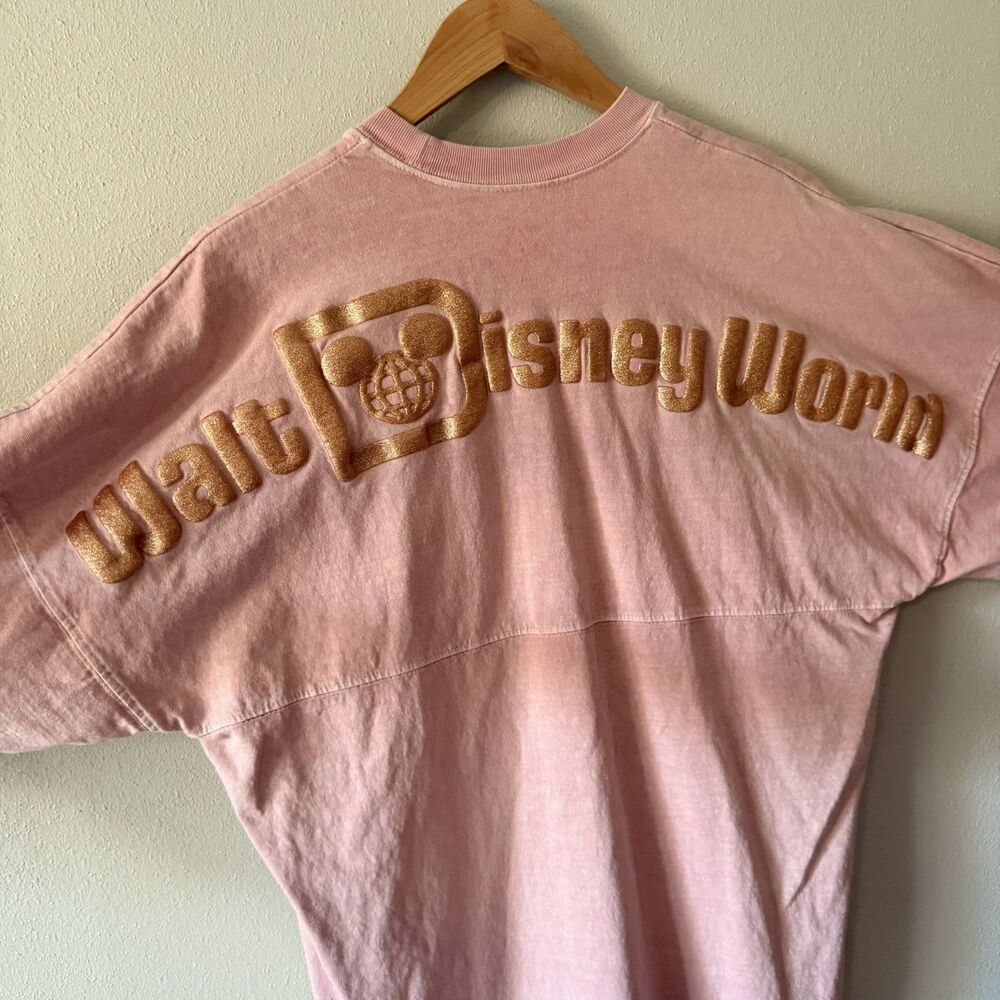 Disney Parks Spirit Jersey Rose Gold Walt Disney World S Oversized Pullover WDW